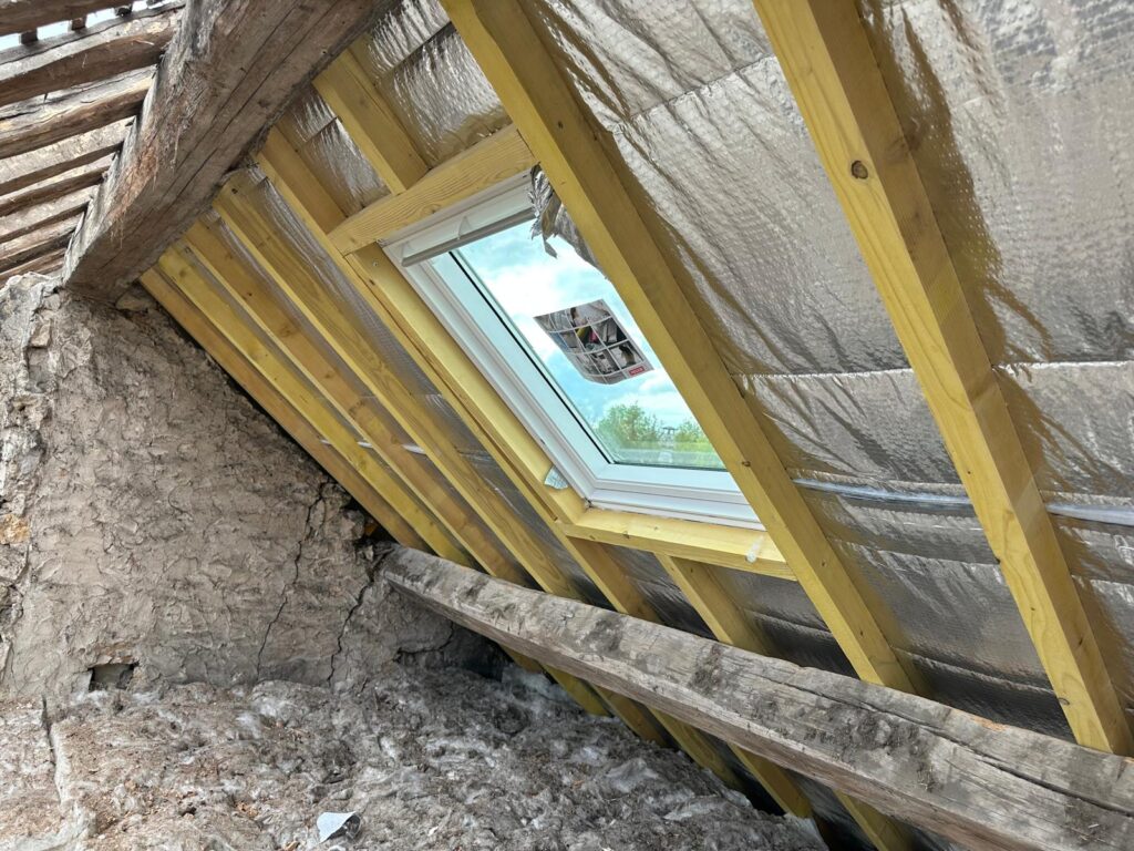 isolation toiture chantier
